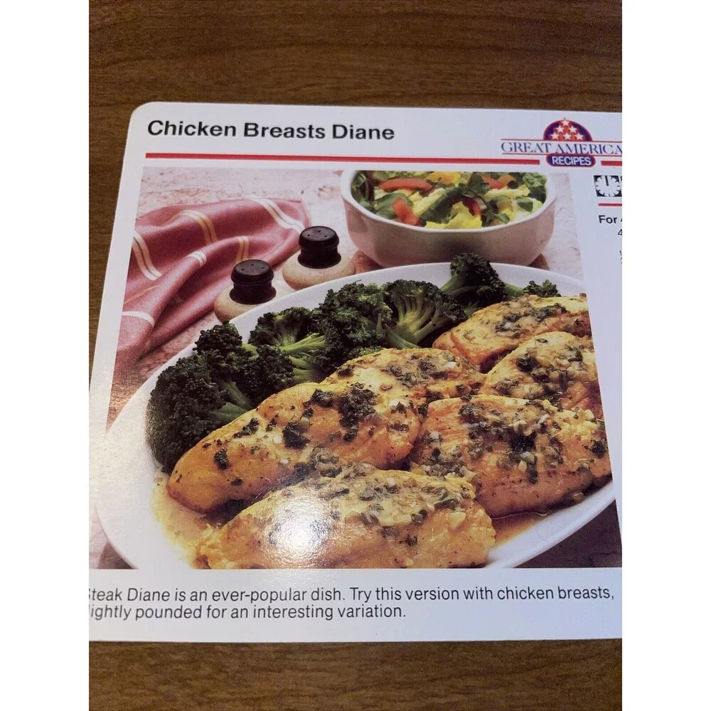 Great American Recipes Lot Of 6 Recipe Cards